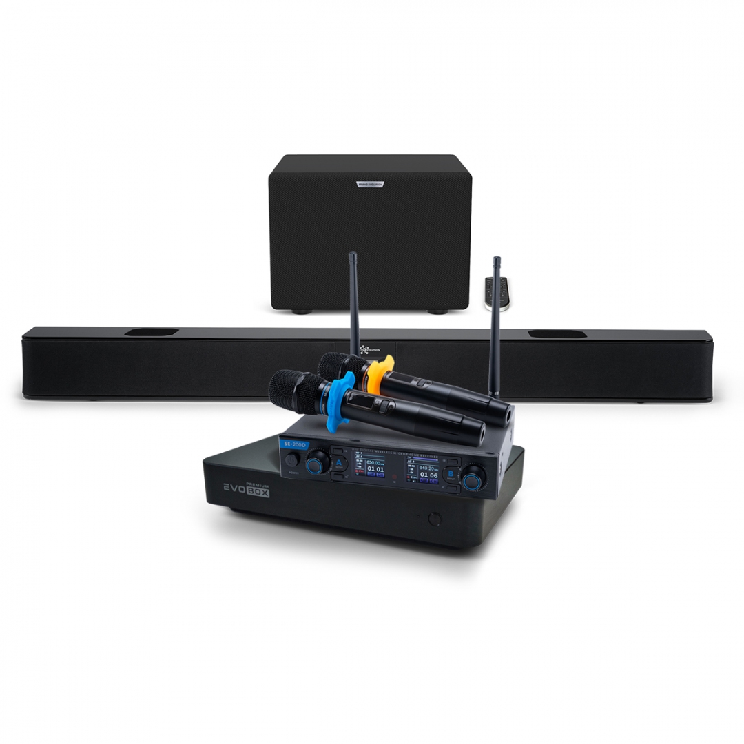 Hi-End караоке-система EVOBOX Premium + EvoSoundBar (саундбар с караоке) в Калининграде