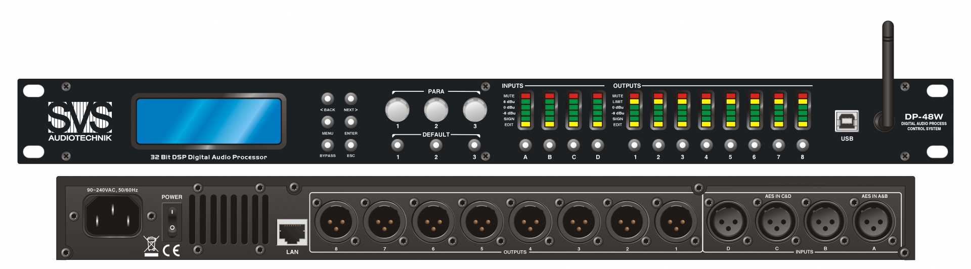 SVS Audiotechnik DP-48W Цифровой процессор: 4 входа 8 выходов в Калининграде