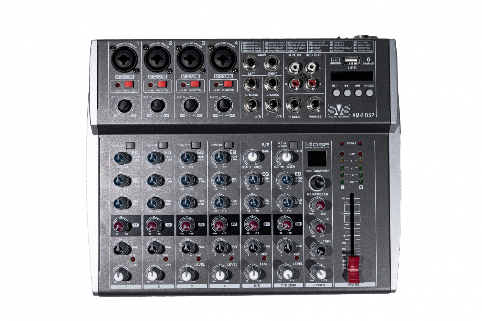 SVS Audiotechnik mixers AM-8 DSP Микшерный пульт аналоговый, 8-канальный в Калининграде