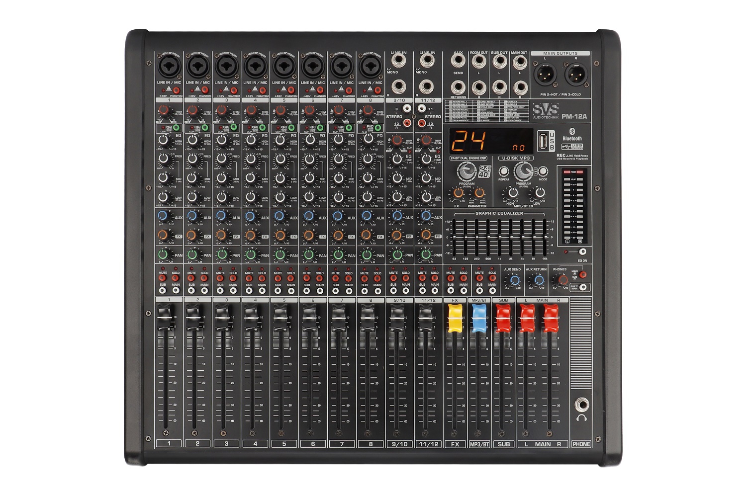 SVS Audiotechnik mixers PM-12A Активный аналоговый микшерный пульт, 12-канальный в Калининграде